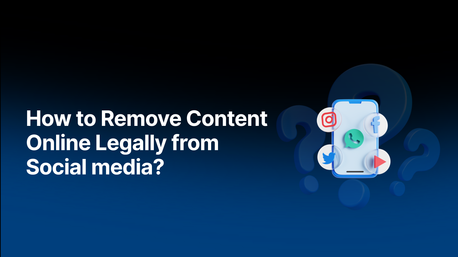 A person removing unwanted content from social media platforms.
