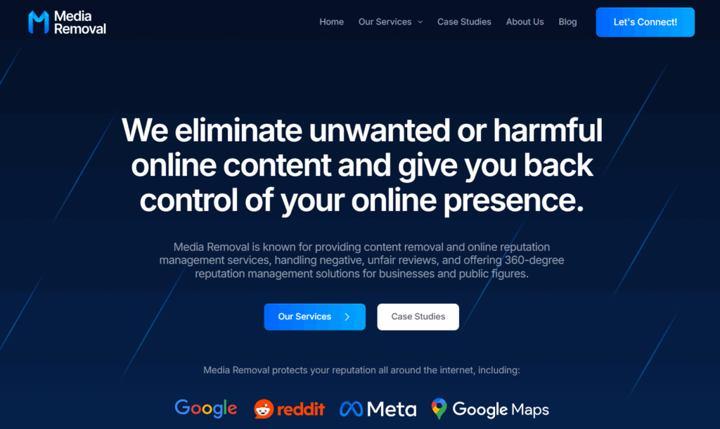 Top services for removing harmful YouTube content, protecting online reputation.