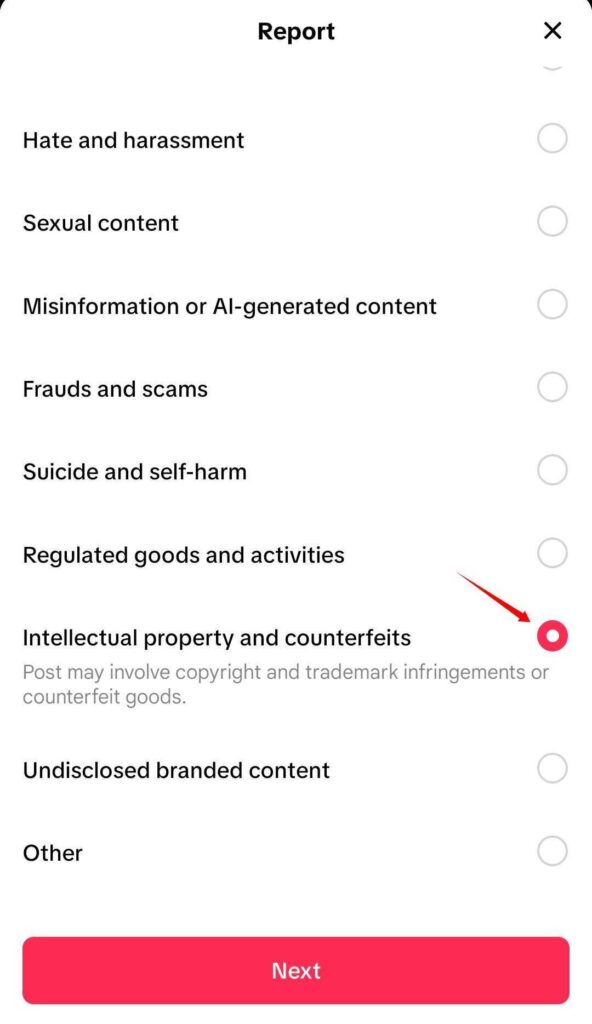 tiktok-dmca-form-app-step-2