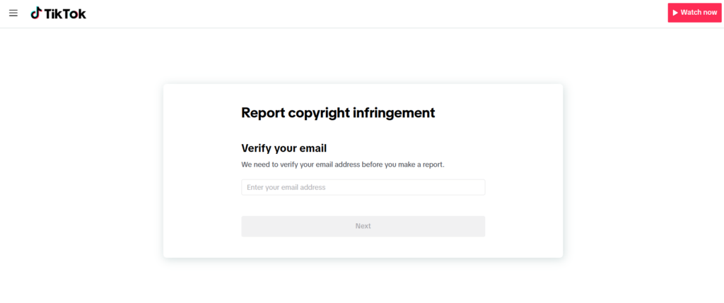 tiktok-dmca-form-step-2